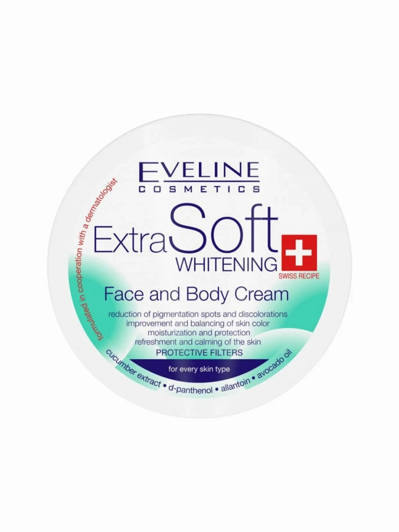 EVELINE Extra Soft Whitening Крем отбеливающий для лица и тела 200мл
