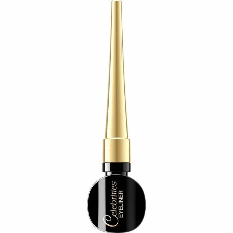 Подводка для глаз EVELINE Celebrities eyeliner, тон черный, 3 мл