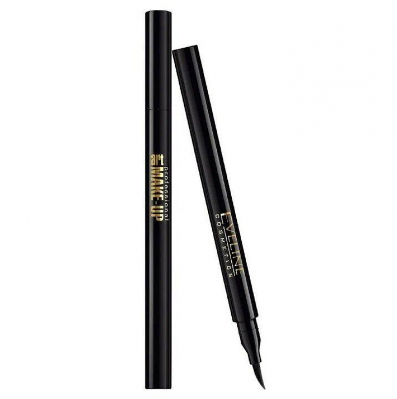 Подводка-фломастер EVELINE Art professional make-up водостойкая, тон черный