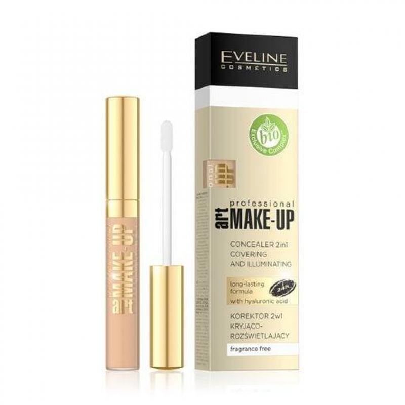 Корректор для лица Eveline Cosmetics 2в1 Art Make-up Professional тон 07 Ivory