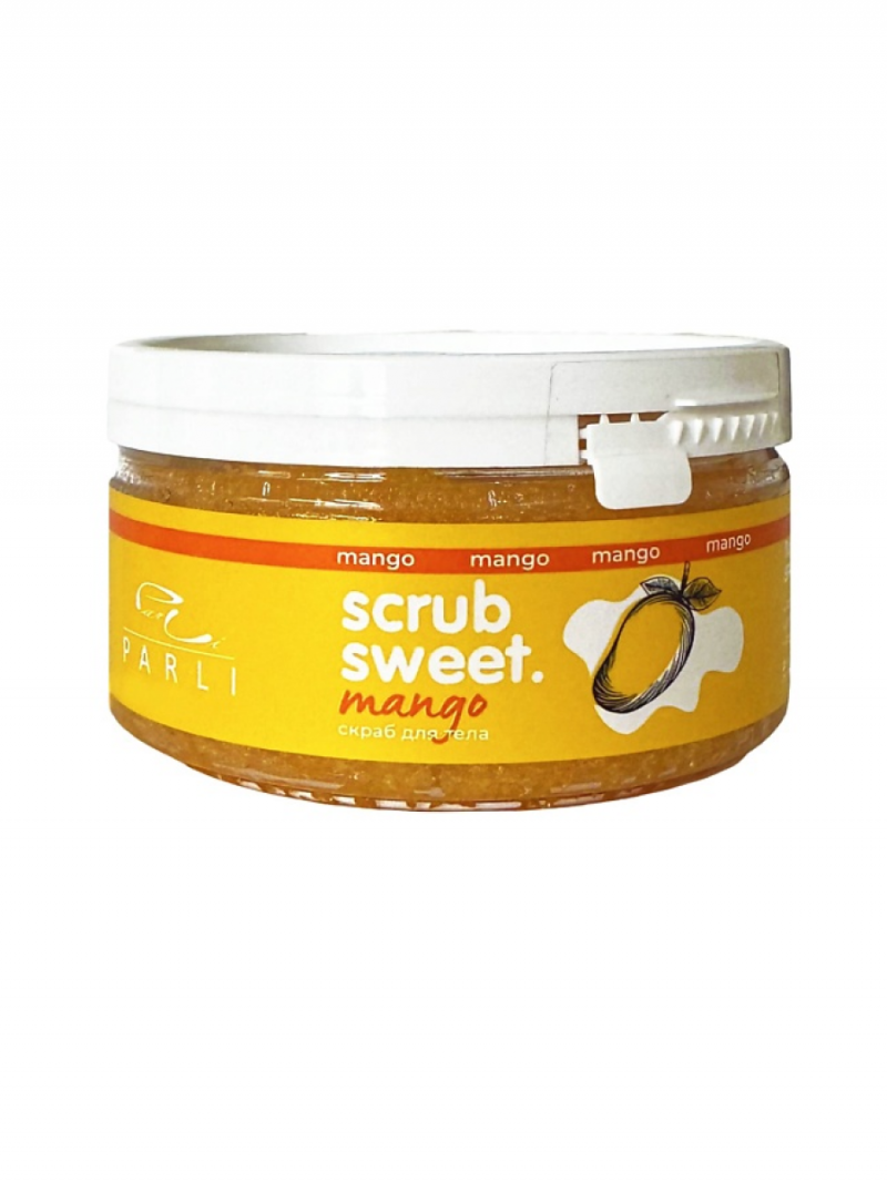 PARLI Скраб для тела cахарно-солевой Манго Scrub Sweet Mangо, 300 гр
