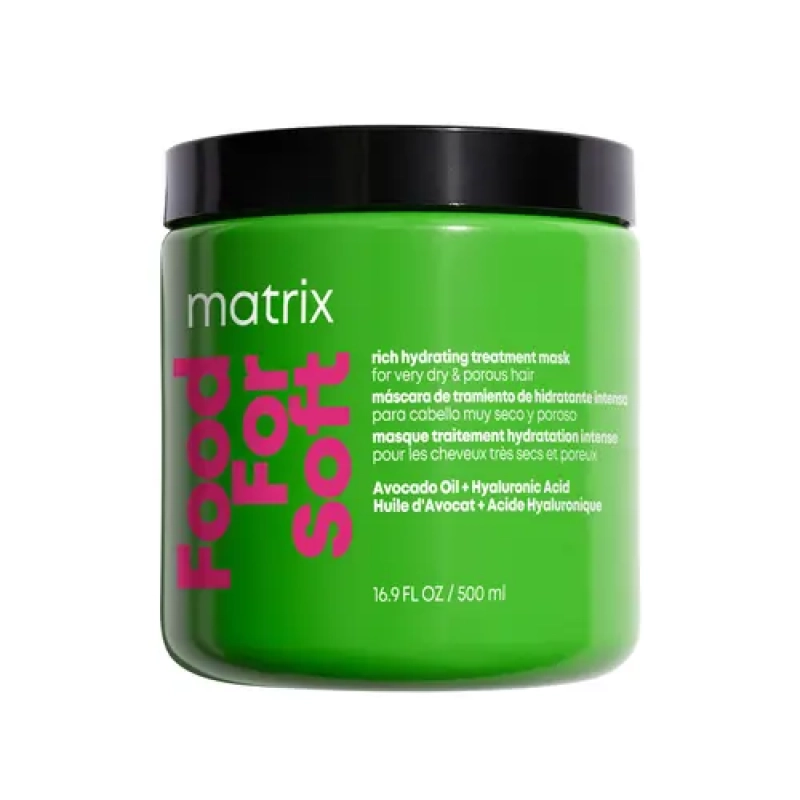 Matrix Total Results Food For Soft Маска для интенсивного увлажнения для очень сухих и пористых волос 500 мл