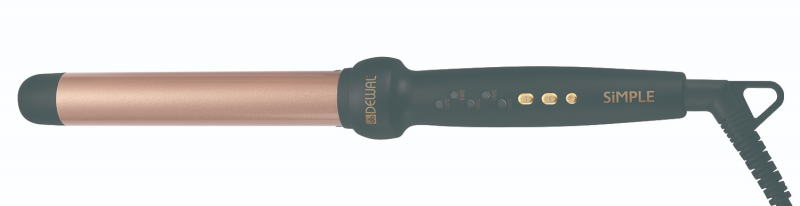 DEWAL/ Дюваль Плойка для волос DEWAL SIMPLE, с терморегулятором, 25 мм, 42Вт