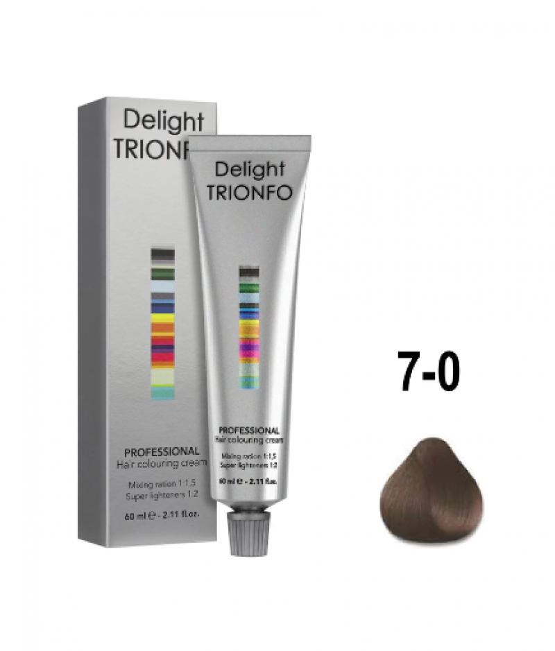 Constant Delight Крем-краска Delight TRIONFO 7-0 Средний русый красный натуральный 60 мл