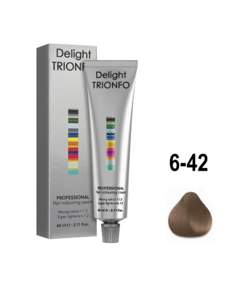 Constant Delight Крем-краска Delight TRIONFO 6-42 Темный русый бежевый пепельный 60 мл