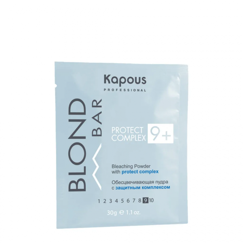 Обесцвечивающая пудра Kapous/Капус с защитным комплексом 9+ серии “Blond Bar”, 30 г