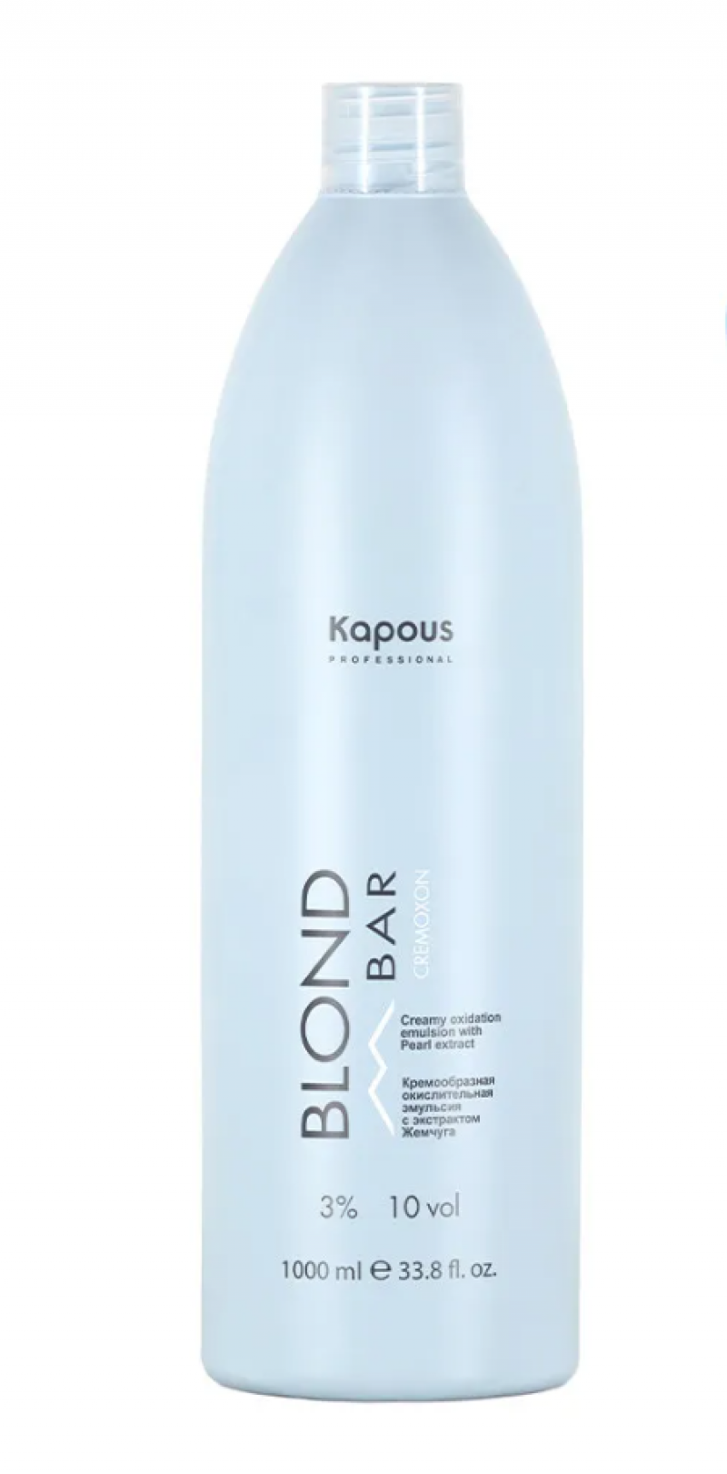 Kapous/Капус Кремообразная окислительная эмульсия Blond Cremoxon с экстр. Жемчуга серии “Blond Bar” 3%, 1000 мл