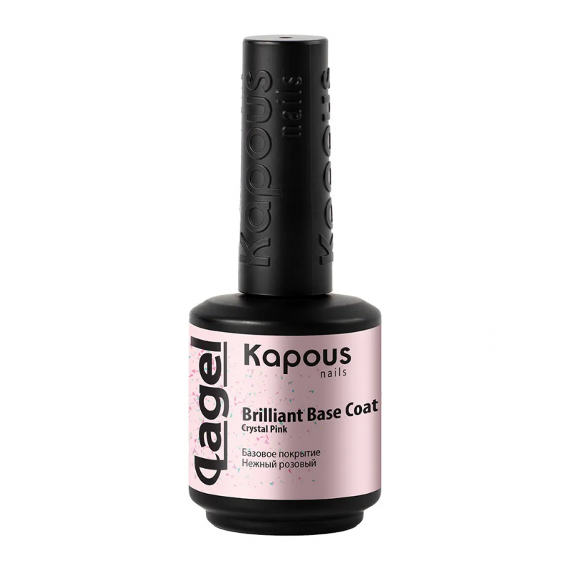 Kapous/Капус 2941 Базовое покрытие Нежный розовый Вrilliant Base Coat Crystal Pink Lagel, 15 мл