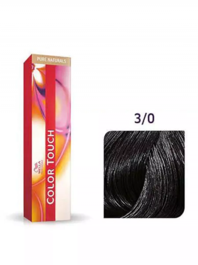Профессиональная оттеночная краска для волос Wella Сolor Touch 3/0 Темно-коричневый, 60 мл