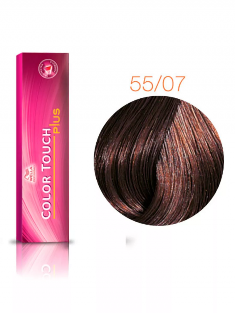 Wella Professionals Крем-краска Color Touch 55/07 светло-коричневый интенсивный шоколадный 60мл