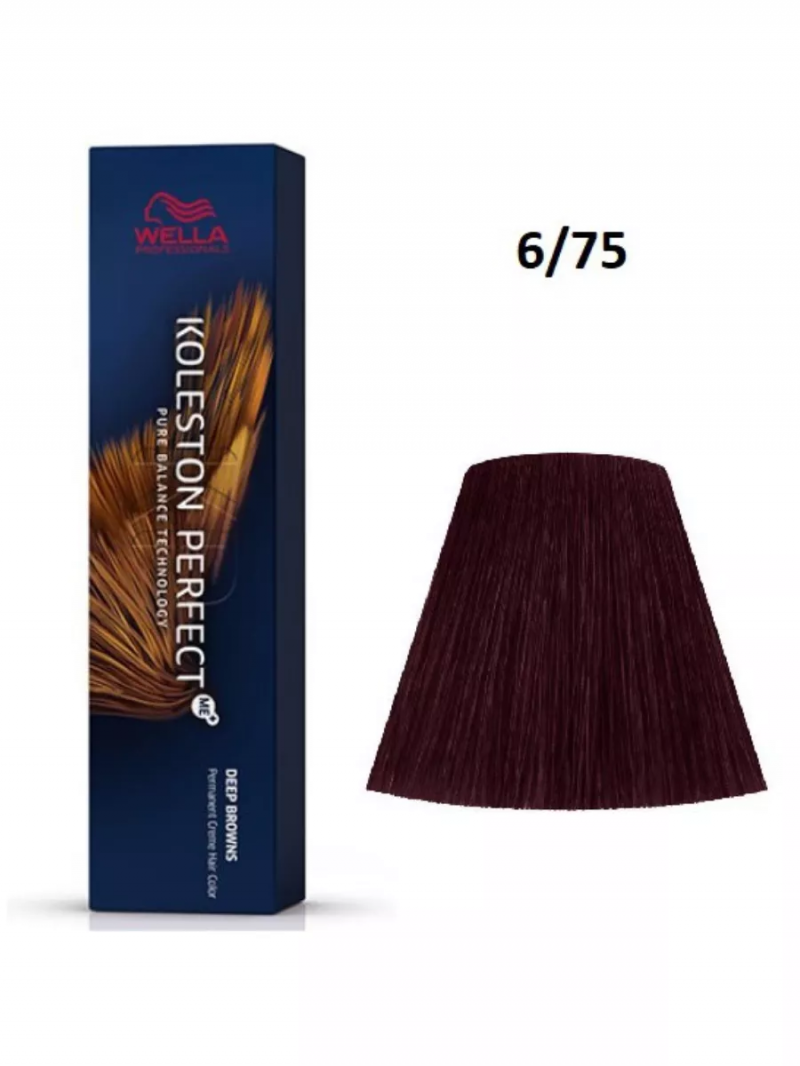 Wella Professionals Koleston Perfect Me+ Профессиональная стойкая крем-краска для волос 6/75 Палисандр, 60 мл