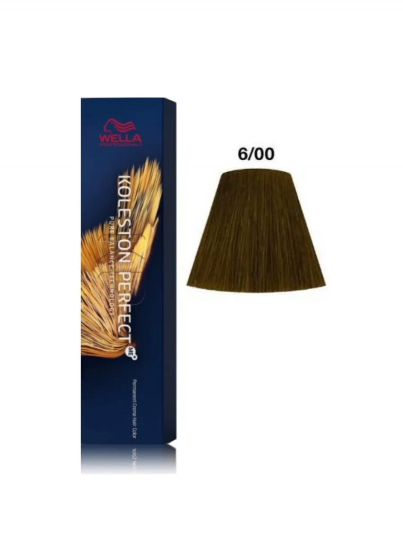 Wella Professionals Koleston Perfect Me+ Профессиональная крем-краска для волос 6/00 Темный блонд натуральный интенсивный, 60 мл