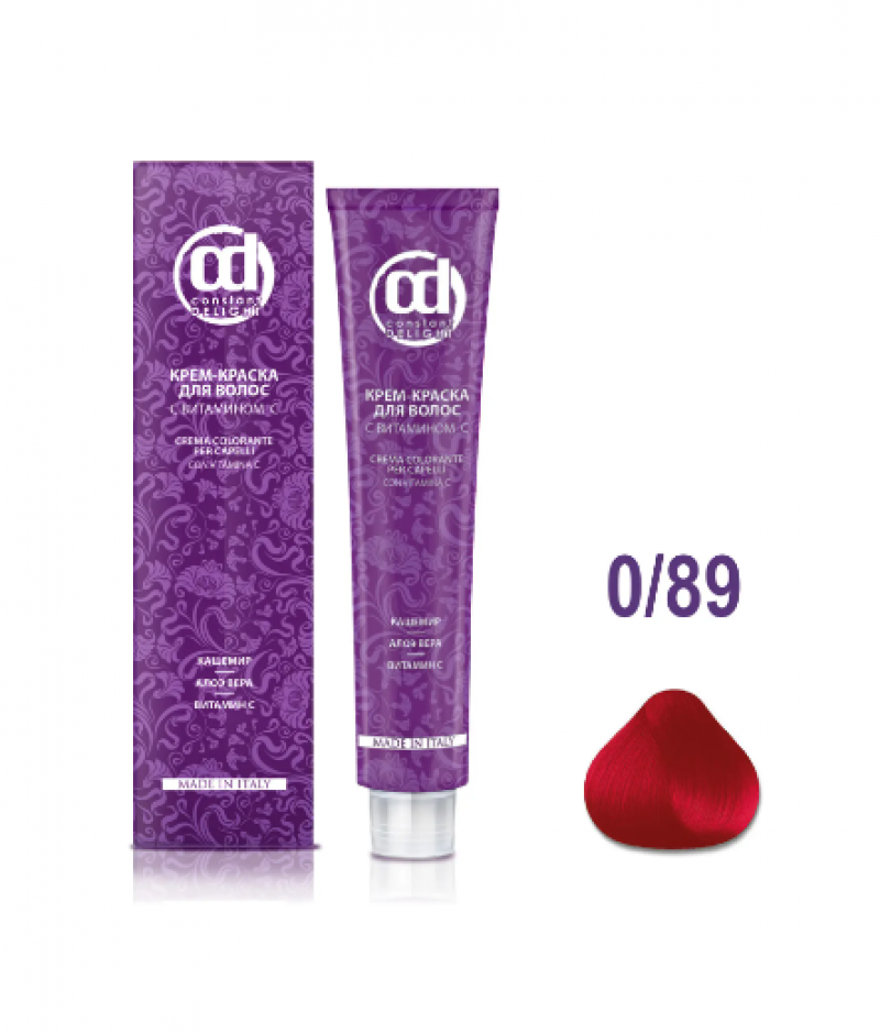 Constant Delight NEW 0/89 крем-краска д/волос с витамином С Маджента 100мл