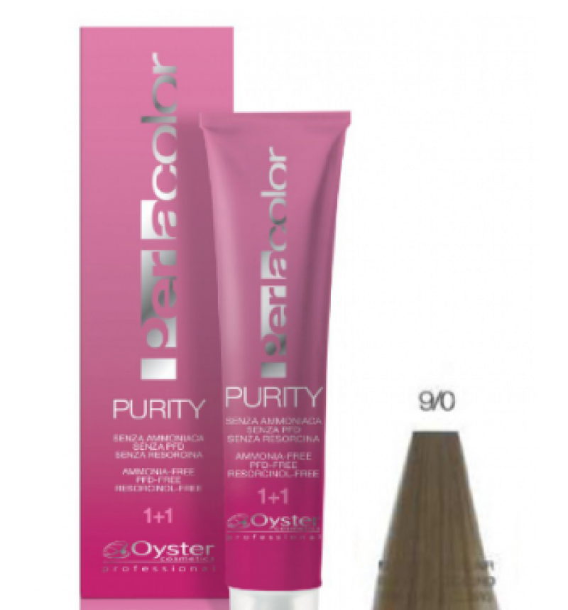 OYSTER/ Ойстер PURITY 9/0 Полуперманентный безаммиачный краситель для волос PURITY PROFESSIONAL, 100 мл