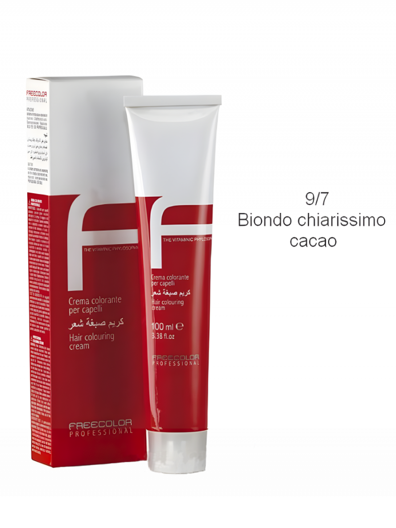 Крем-краска для волос FREECOLOR PROFESSIONAL, тон 9/7 Biondo chiarissimo cacao, 100 мл