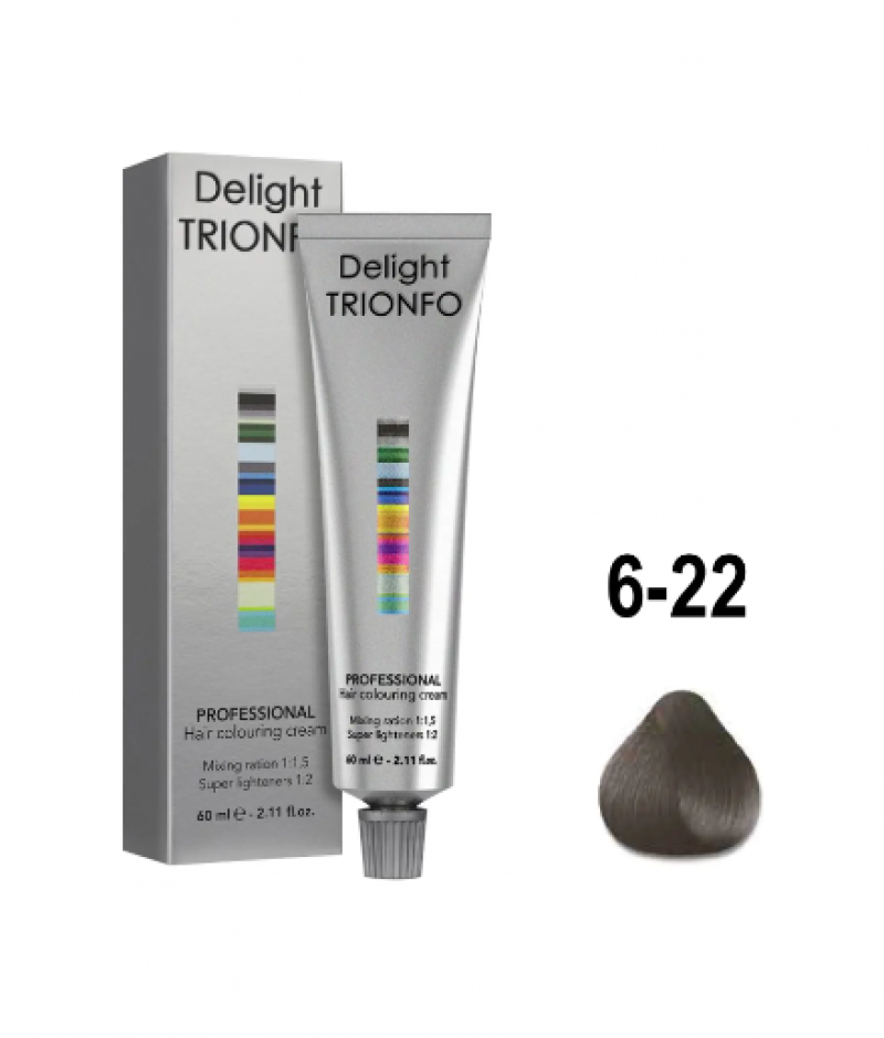 Constant Delight Крем-краска Delight TRIONFO 6-22 Темный русый интенсивно-пепельный 60 мл