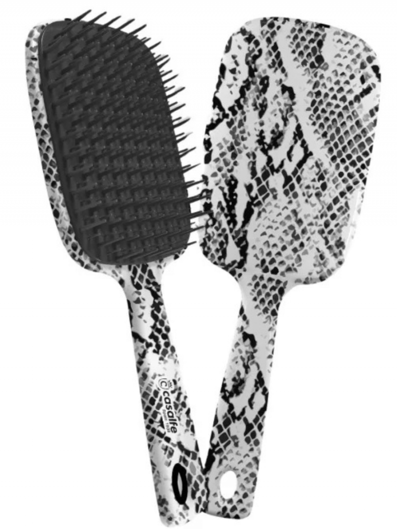 РАСЧЕСКА ДЛЯ ВОЛНИСТЫХ ВОЛОС DETANGLE PADDLE XL. Змея (Кейс) Casalfe