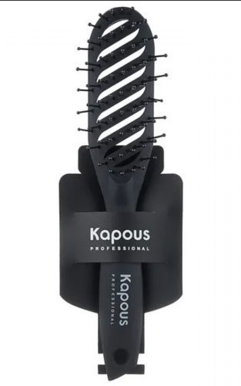 1453 Эргономичная щетка с покрытием Soft Touch Kapous Капус