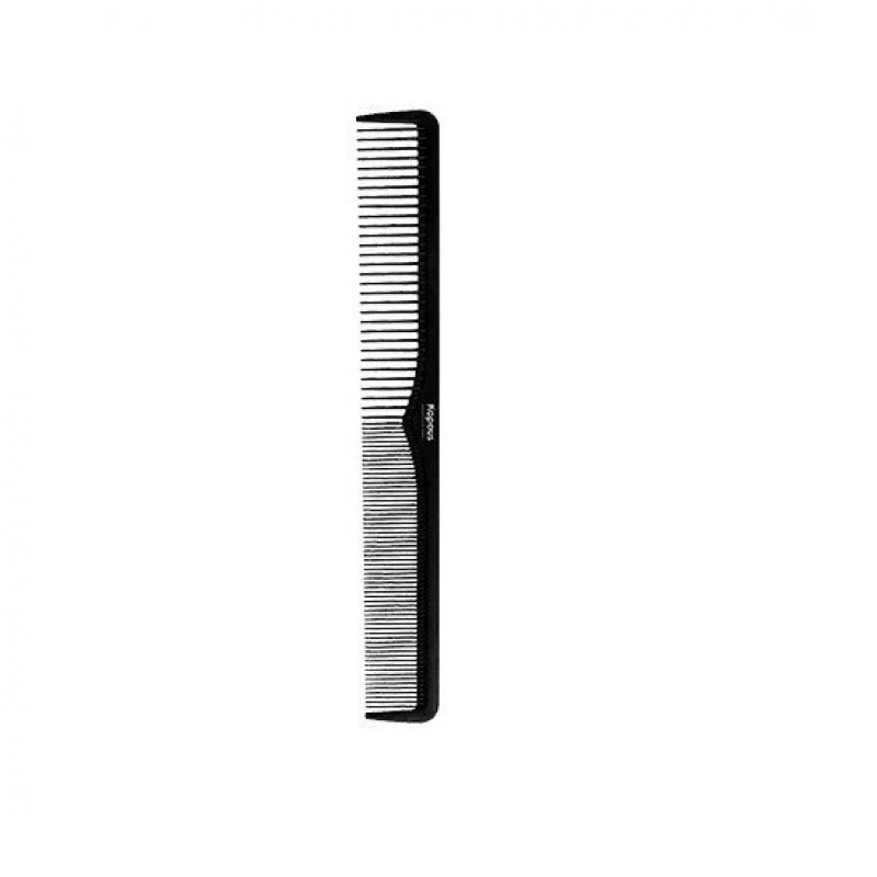 2449 Расческа парикмахерская Carbon fiber 181*24 мм Kapous Капус