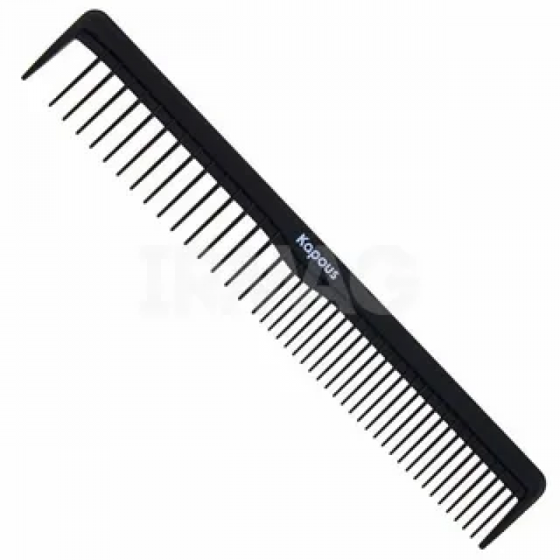 2452 Расческа парикмахерская Carbon fiber 172*27 мм Kapous