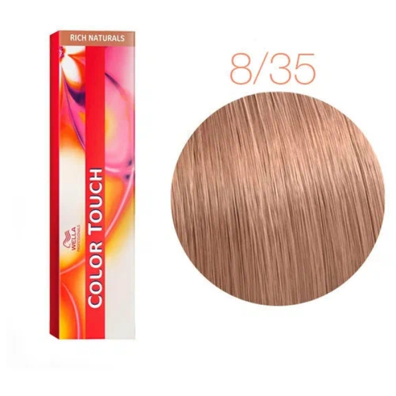 Wella Велла Крем-краска Color Touch New 8\35 светлый блонд золотой махагон