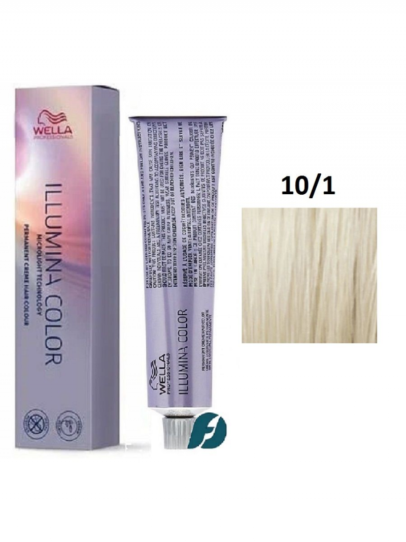 Wella Крем-краска Illumina Color 10/1 Яркий блонд пепельный,60 мл