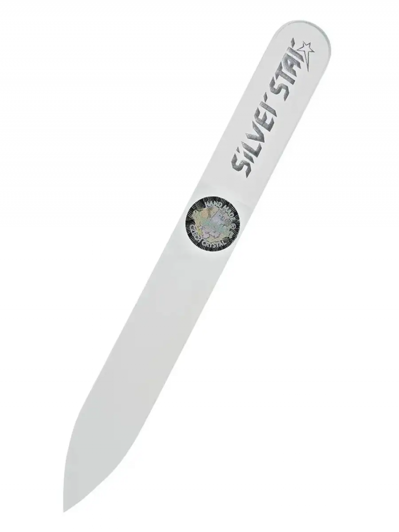 00290=стеклянная пилка,Silver Star Сильвер Стар прозрачная АТ-200(9 см)