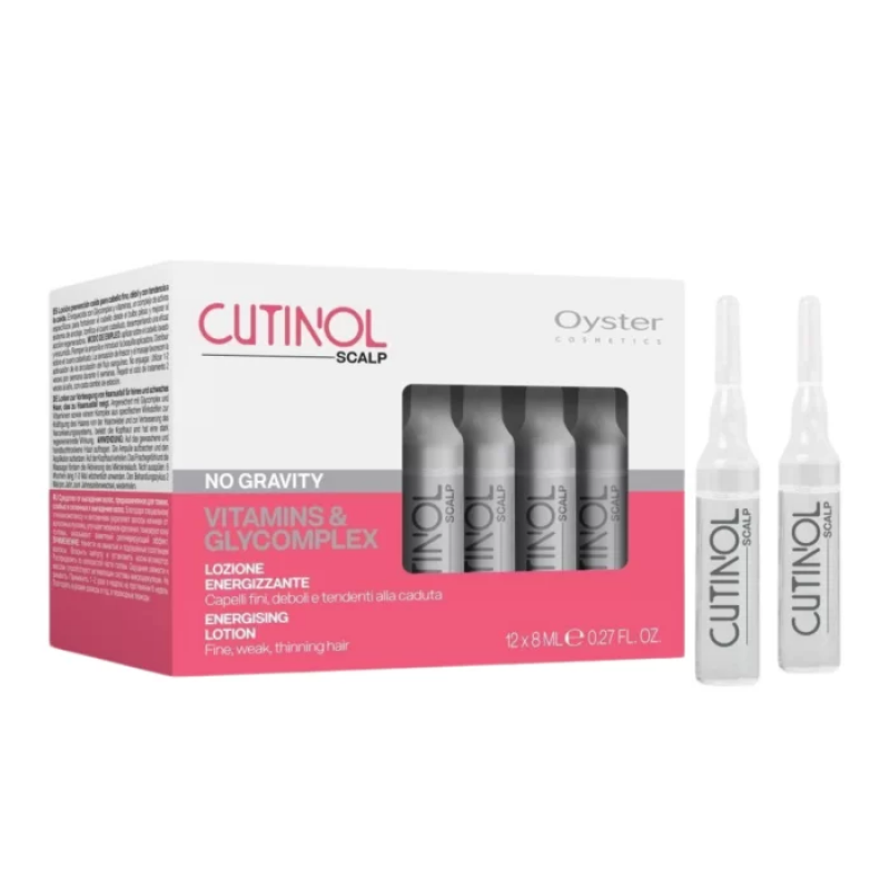 Лосьон против выпадения волос(АМПУЛЫ) CUTINOL SCALP NO GRAVITY ENERGISING LOTION , 12 ампул по 8 мл