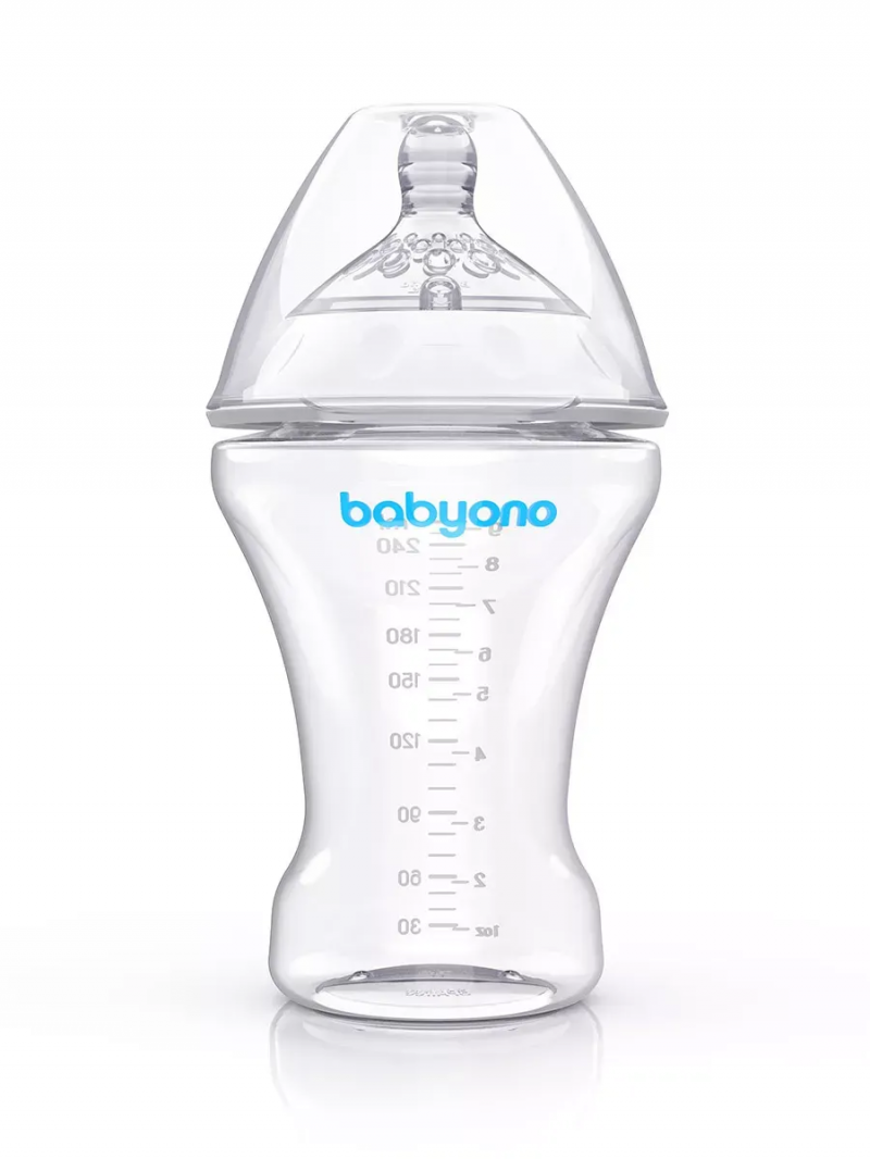 Бутылка антиколиковая NATURAL NURSING 260 мл, 0+, Babyono Бэбионо