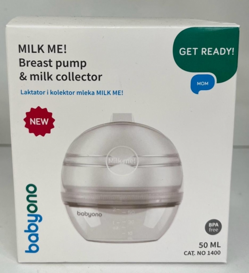 Молокоотсос ручной коллектор силиконовый, Babyono Бэбионо