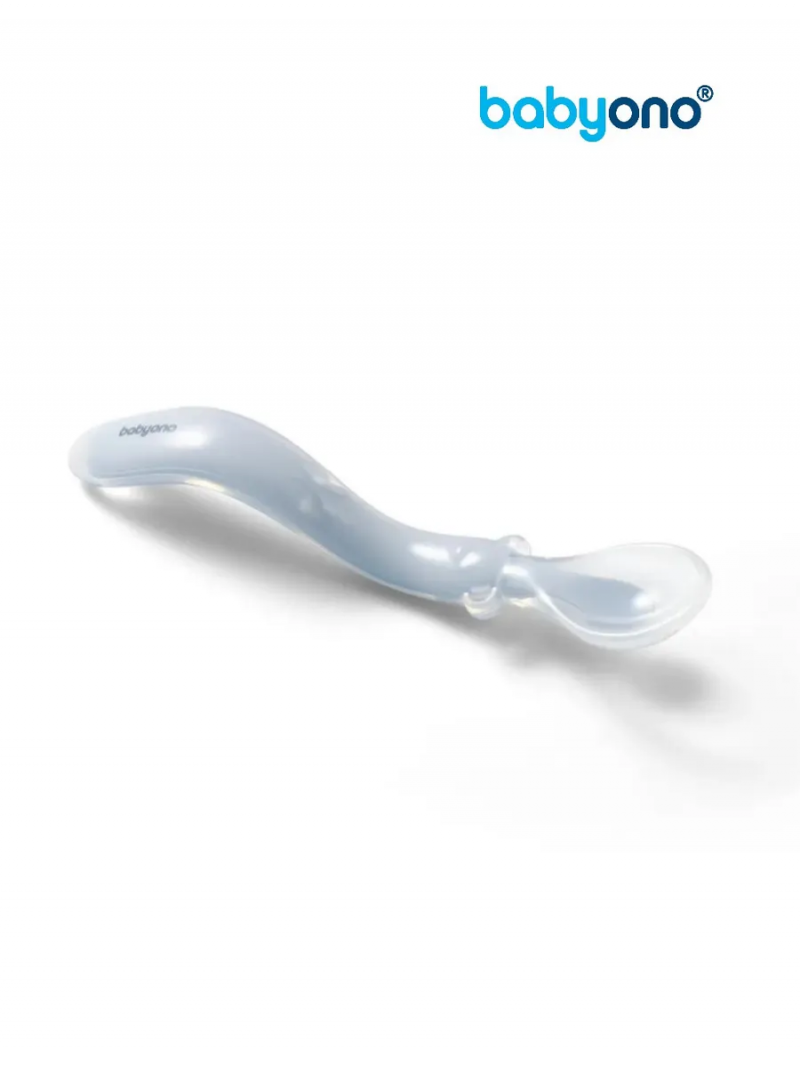 Ложечка эластичная, 6м+ (голубой)Babyono Бэбионо