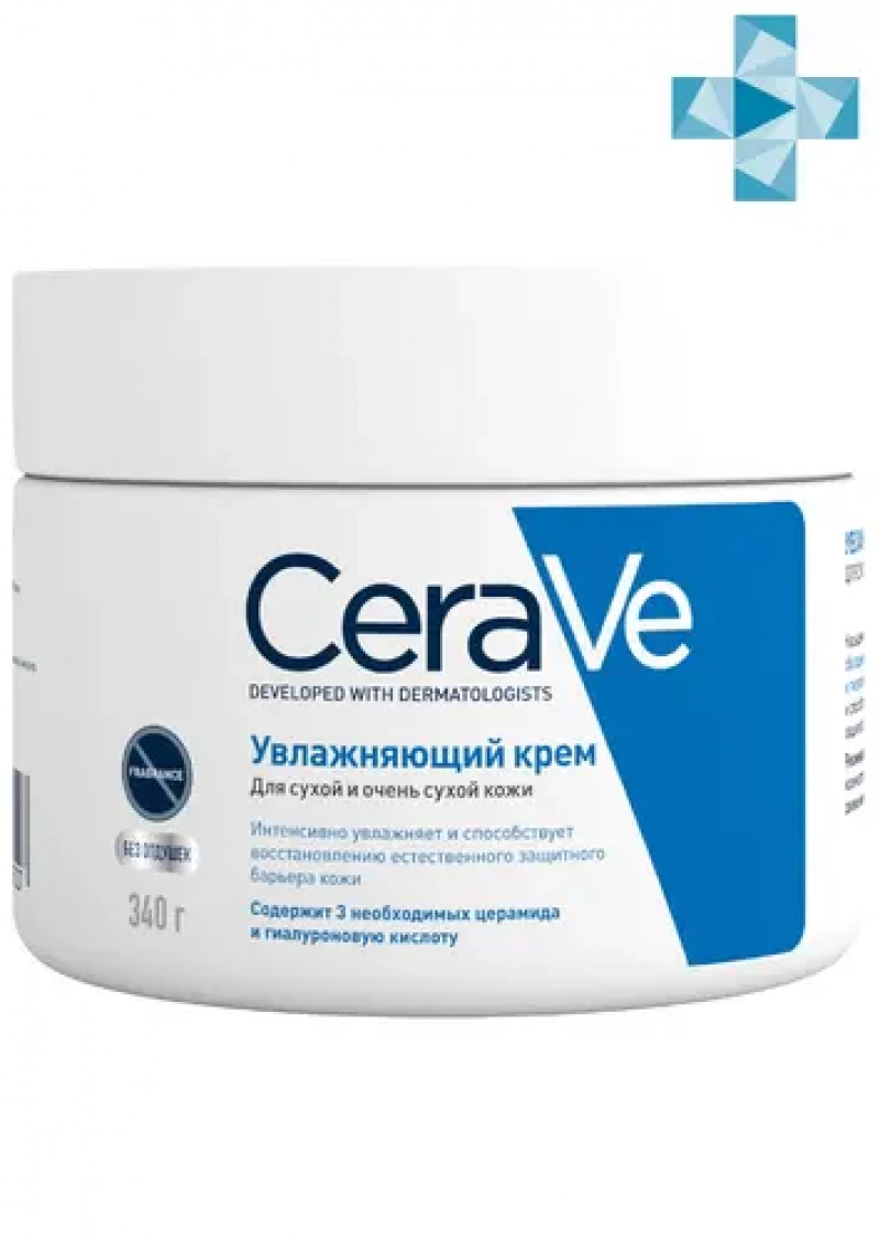 CeraVe (Цераве) Крем увлажняющий для сухой и очень сухой кожи лица и тела 340 мл