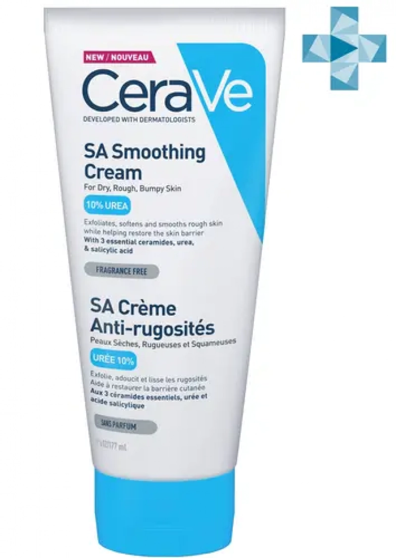 CeraVe SA (Цераве) Смягчающий крем для сухой, огрубевшей и неровной кожи, 177мл