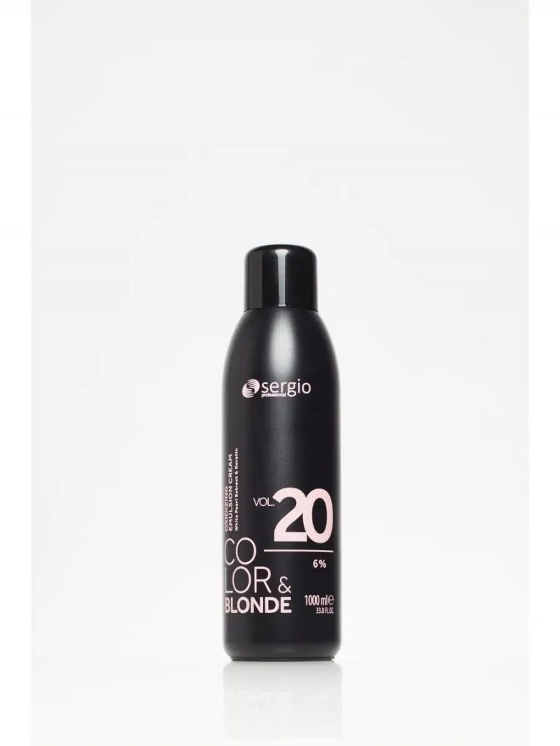 Sergio Professional Крем-окислитель 6% COLOR&BLONDE (20vol) 1000мл