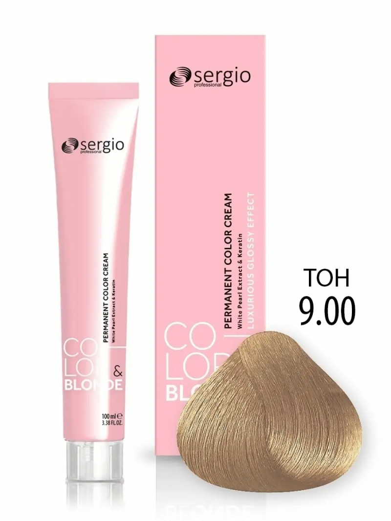 Sergio Professional Краска для волос с кератином COLOR&BLONDE тон 9.00, 100 мл