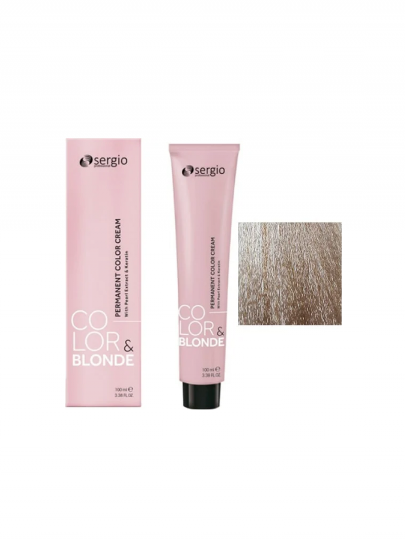 Sergio Professional Краска для волос с кератином COLOR&BLONDE тон 10.01, 100 мл