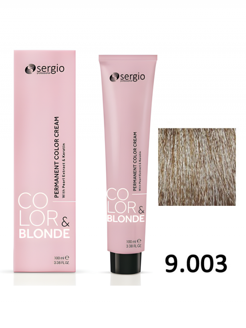 Sergio Professional Краска для волос с кератином COLOR&BLONDE тон 9.003, 100 мл