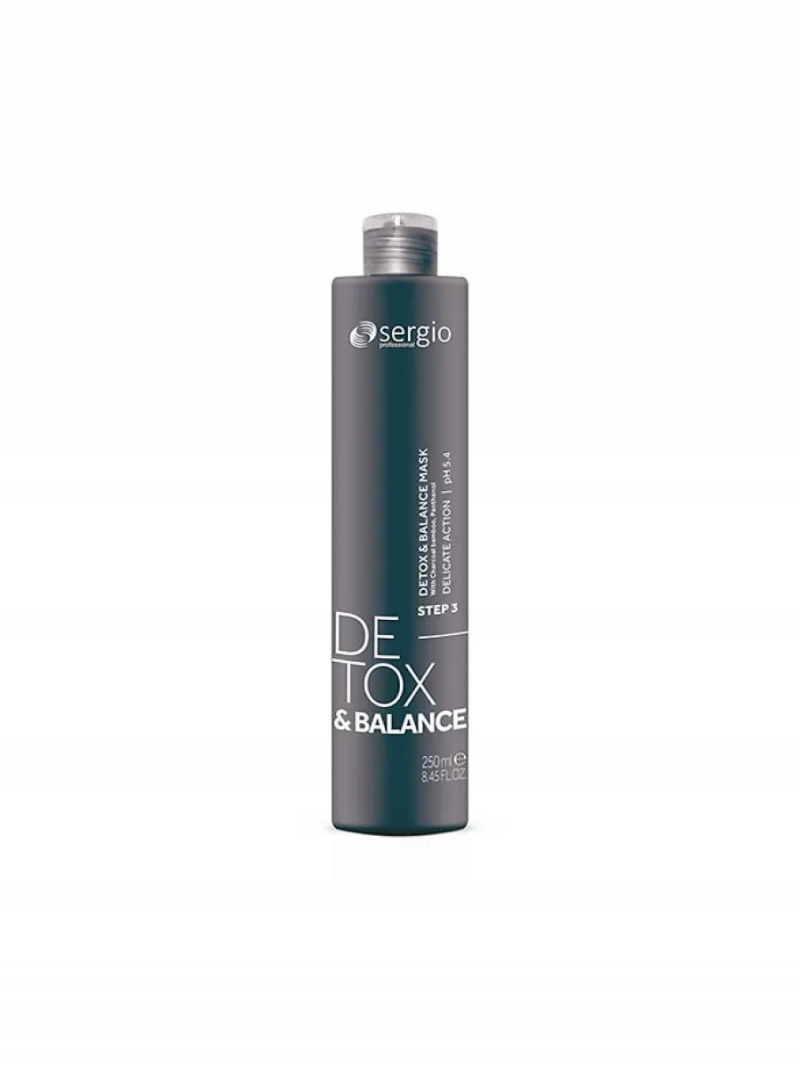 DETOX BALANCE Маска детокс для волос очищающая и восстанавливающая Sergio Professional 250 мл