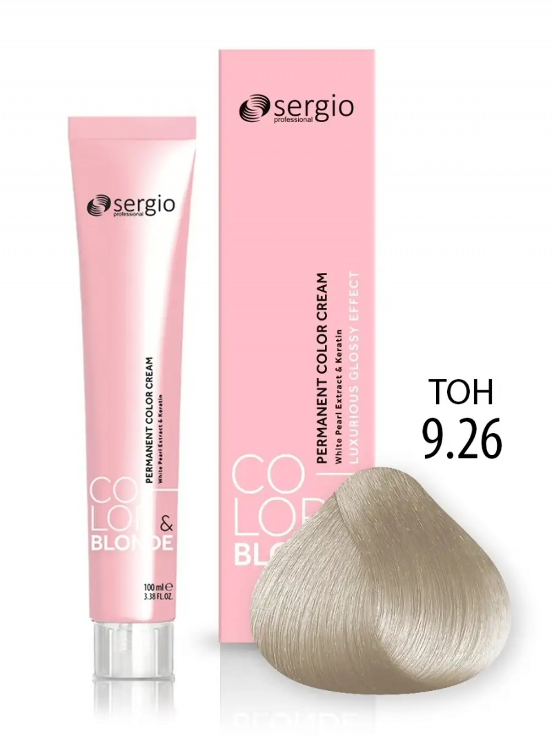 Sergio Professional Краска для волос с кератином COLOR&BLONDE тон 9.26, 100 мл