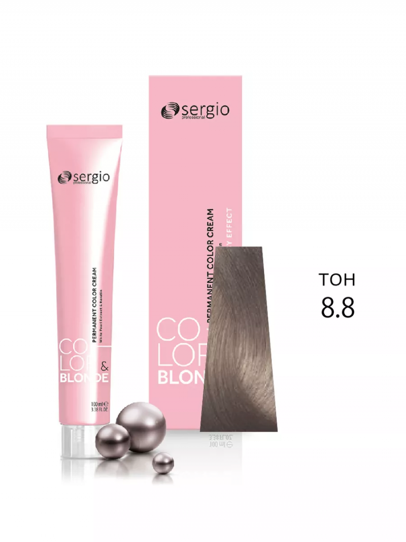 Sergio Professional Краска для волос с кератином COLOR&BLONDE тон 8.8, 100 мл