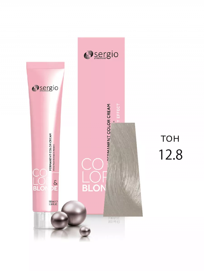 Sergio Professional Краска для волос с кератином COLOR&BLONDE тон 12.8, 100 мл