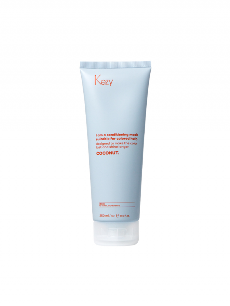 Kezy/ Кэзи I am COCONUT Кондиционирующая маска с экстрактом кокоса для окрашенных волос 250мл