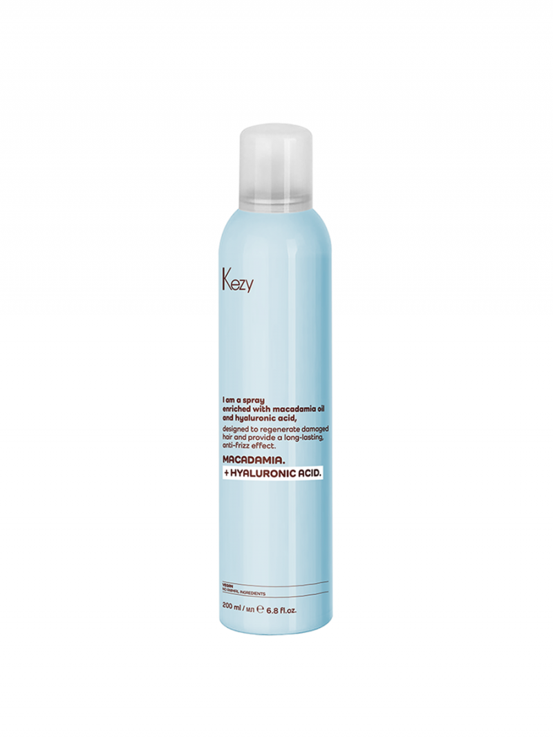 KEZY I am MACADAMIA + HYALURONIC ACID 200 мл Спрей для восстановления слабых и поврежденных волос