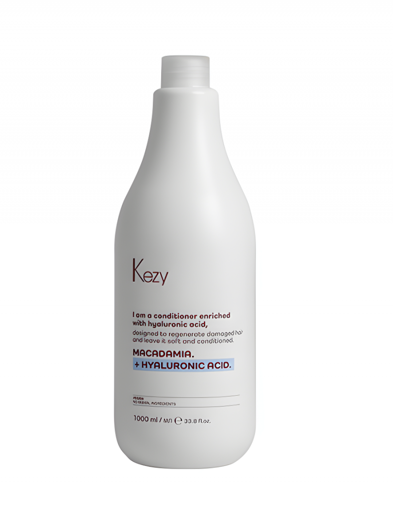 KEZY I am MACADAMIA+HYALURONIC ACID 1000 мл Кондиционер для восстановления слабых и поврежденных волос