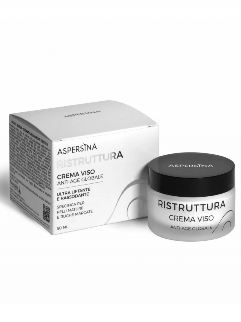ASPERSINA RISTRUTTURA CREMA VISO Крем Анти-эйдж глобал ультралифтинг и укрепление с муцином улитки,гиалуроновой кислотой и пептидами 50мл