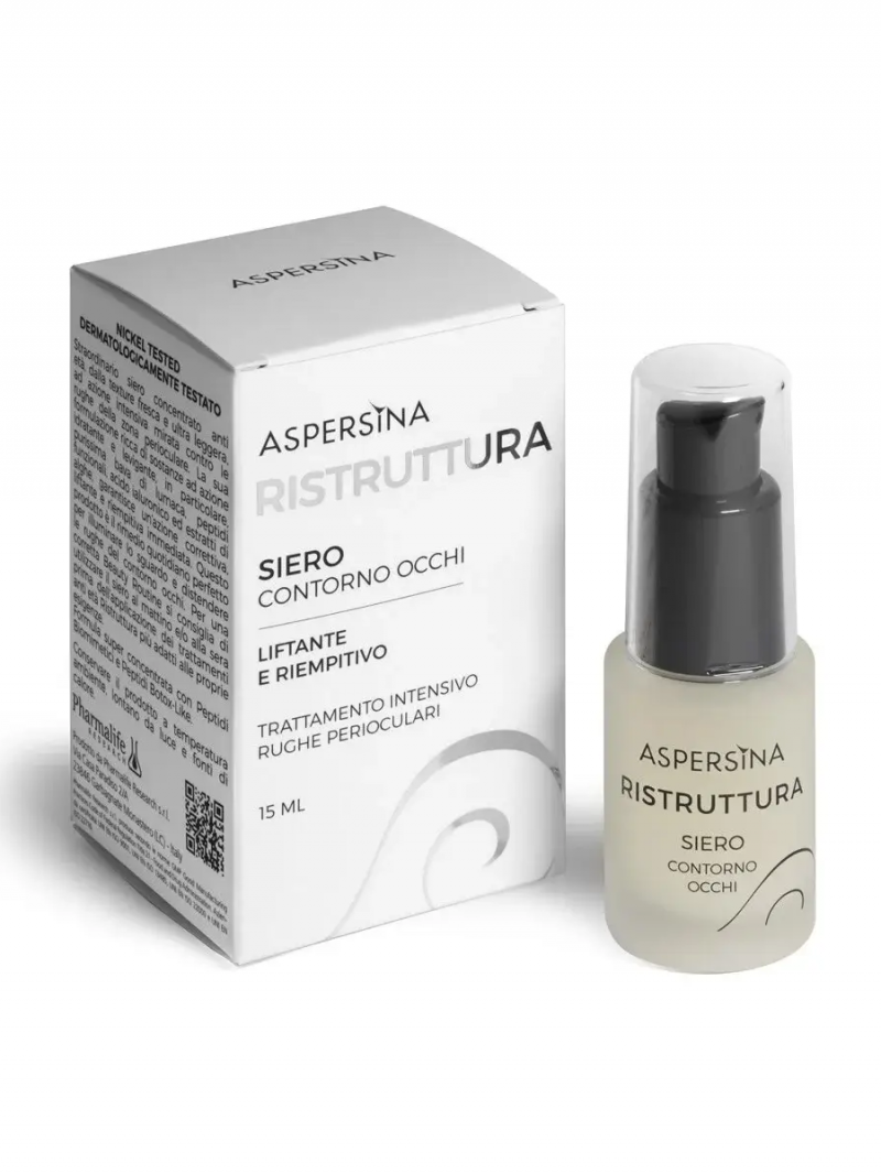Pharmalife Research ASPERSINA RISTRUTTURA SIERO CONTORNO OCCHI Сыворотка ботокс интенсивная для глаз подтягивающая, омолаживающая с муцином улитки 15мл