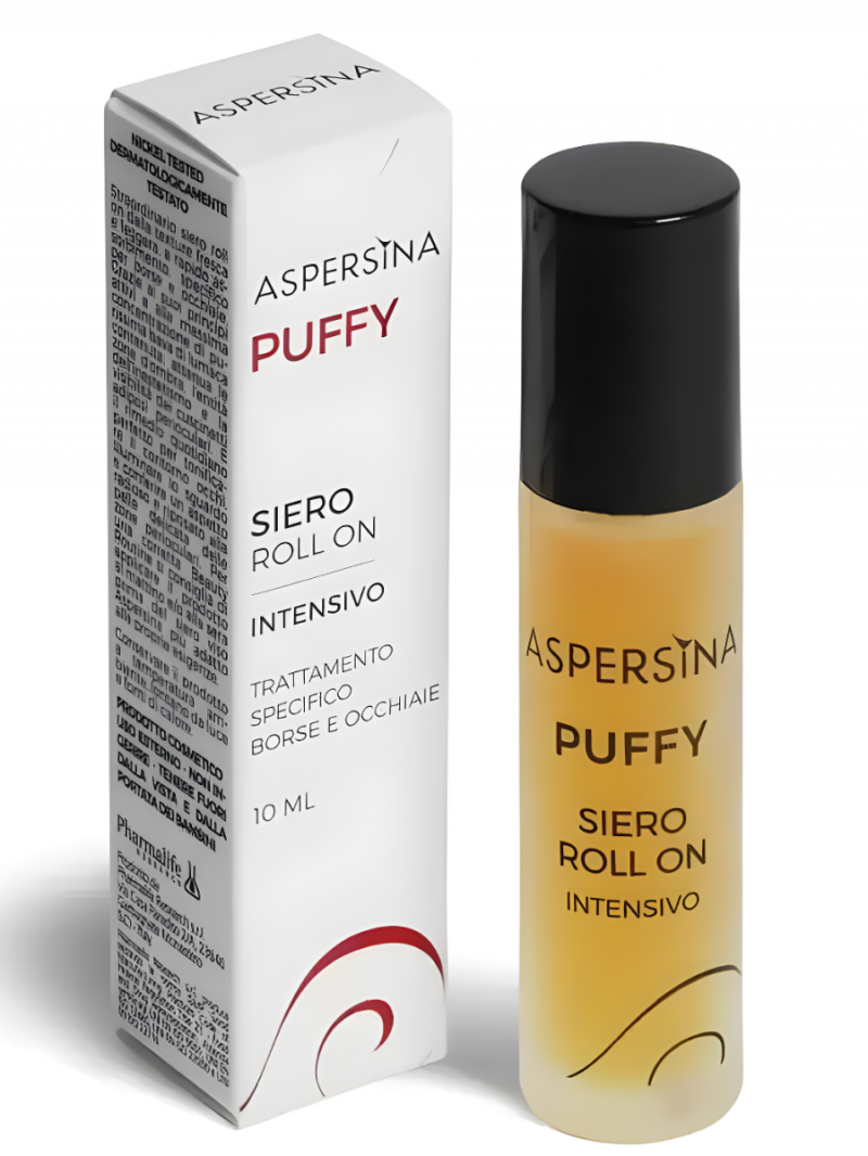 ASPERSINA PUFFY SIERO ROLL ON Сыворотка ролик от мешков и темных кругов под глазами с муцином улитки и кофеином 10мл
