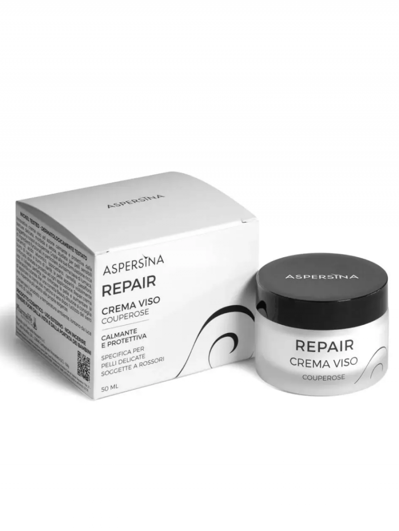 ASPERSINA REPAIR CREMA VISO Крем успокаивающий защитный с муцином улитки для чувствительной кожи с покраснениями и розацеа 50мл