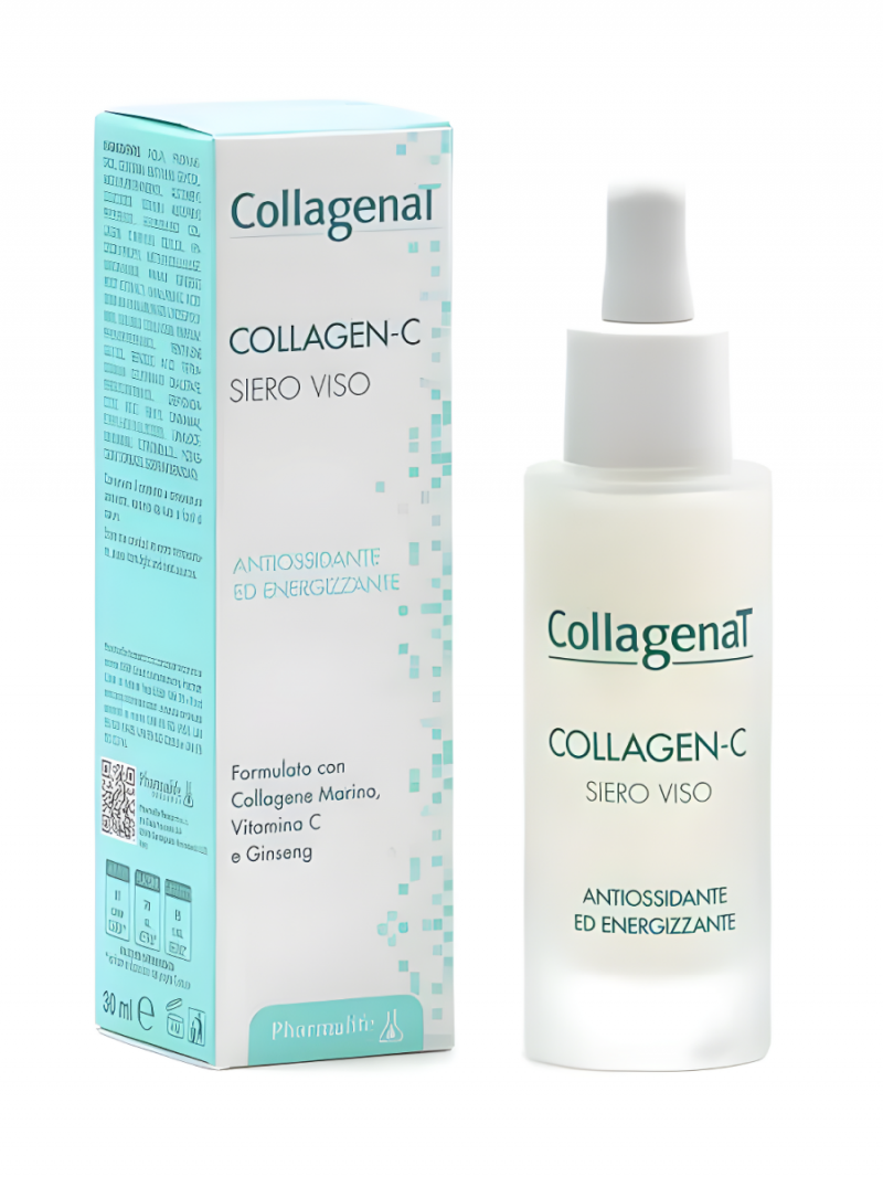 Pharmalife Research CollagenaT Colagen C Face Serum Сыворотка концентрат для лица антиоксидантная тонизирующая с морским коллагеном, женьшенем и витамином С 30мл