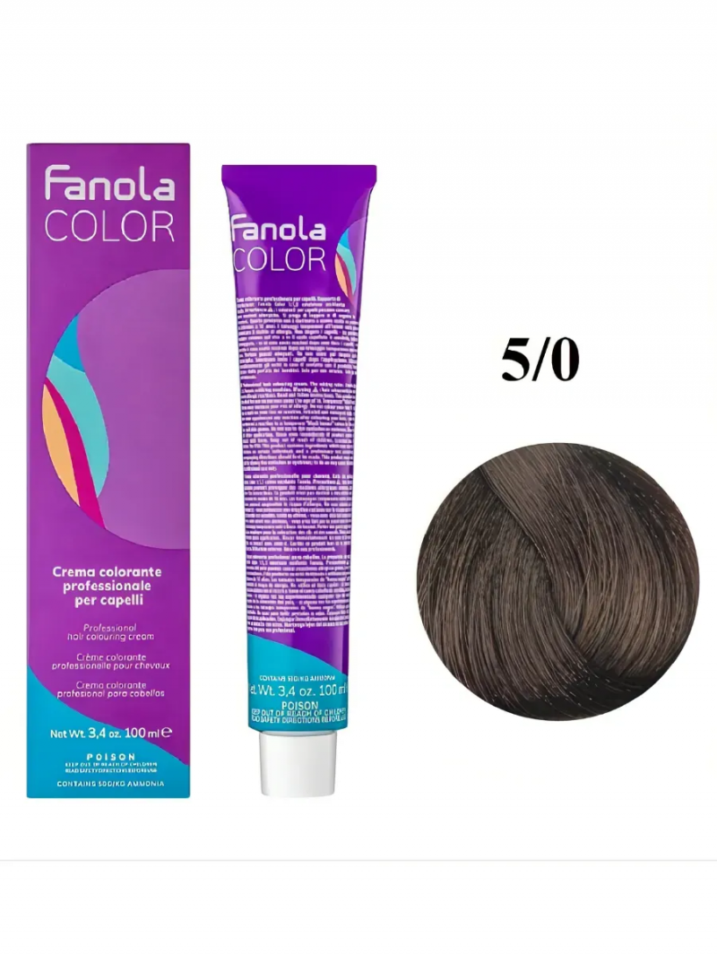 5.0 Fanola Фанола Крем-краска для волос 100 мл.